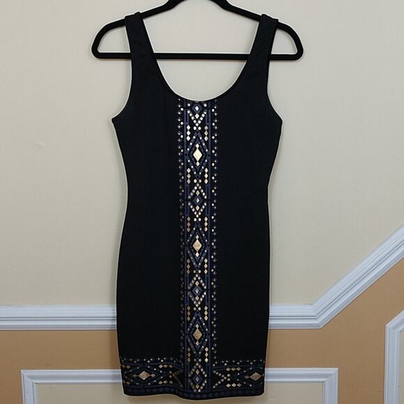 Bodycon Dress with Foil Design size Medium - Picture 1 of 6